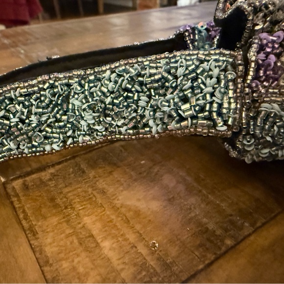 NWOT Free People Razzle Dazzle Beaded Fringe Clutch Handbag in Kaleidoscope - Picture 11 of 11